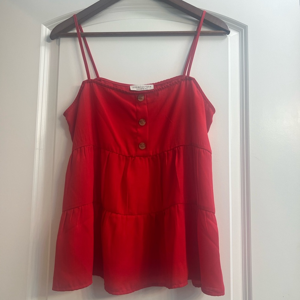 Paper crane women’s tank top- size small